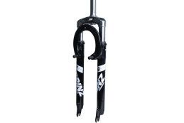 Вилка GRINZ ES 225-1 29"*1" V-br резьбовая, пружина, стальная, черно\белая, 2,85кг Вилка GRINZ ES 225-1 29"*1" V-br резьбовая, пружина, стальная, черно\белая, 2,85кг